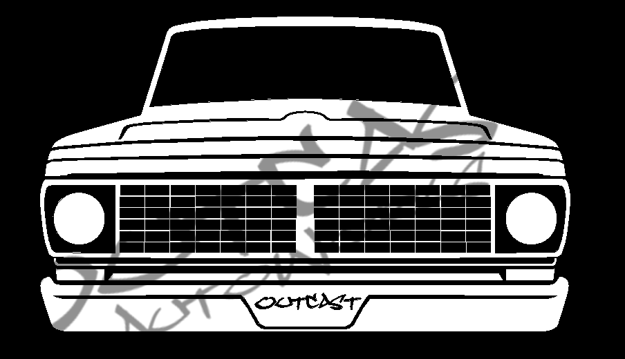 1970 Ford F-100 Vinyl Decal – outcastautoworks