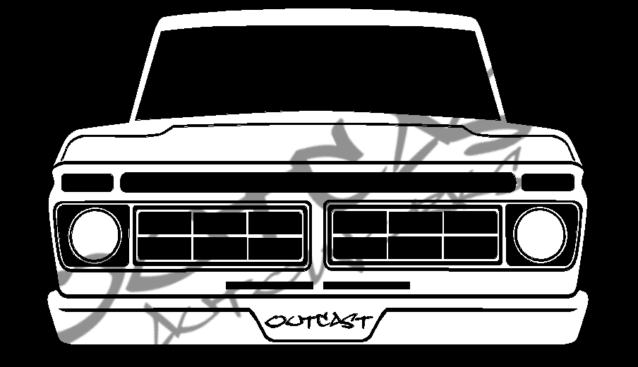 1976-77 Ford F-100 Vinyl Decal – outcastautoworks