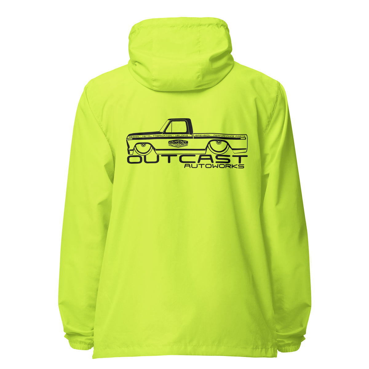 Shop Truck Windbreaker 3 Colors Safety Yellow 2XL