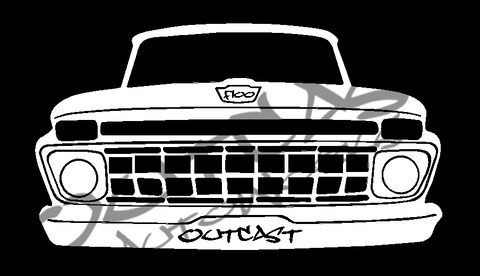 1965 Ford F-100 Vinyl Decal