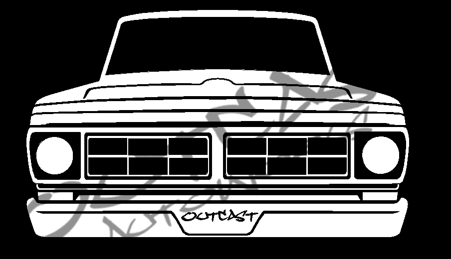1971 Ford F-100 Vinyl Decal – outcastautoworks