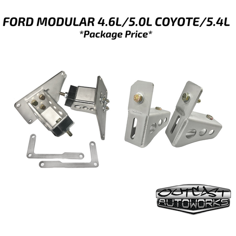 F-100 Crown Vic Swap Adjustable Motor Mounts 4.6L/5.0L coyote/5.4L *PACKAGE PRICE*